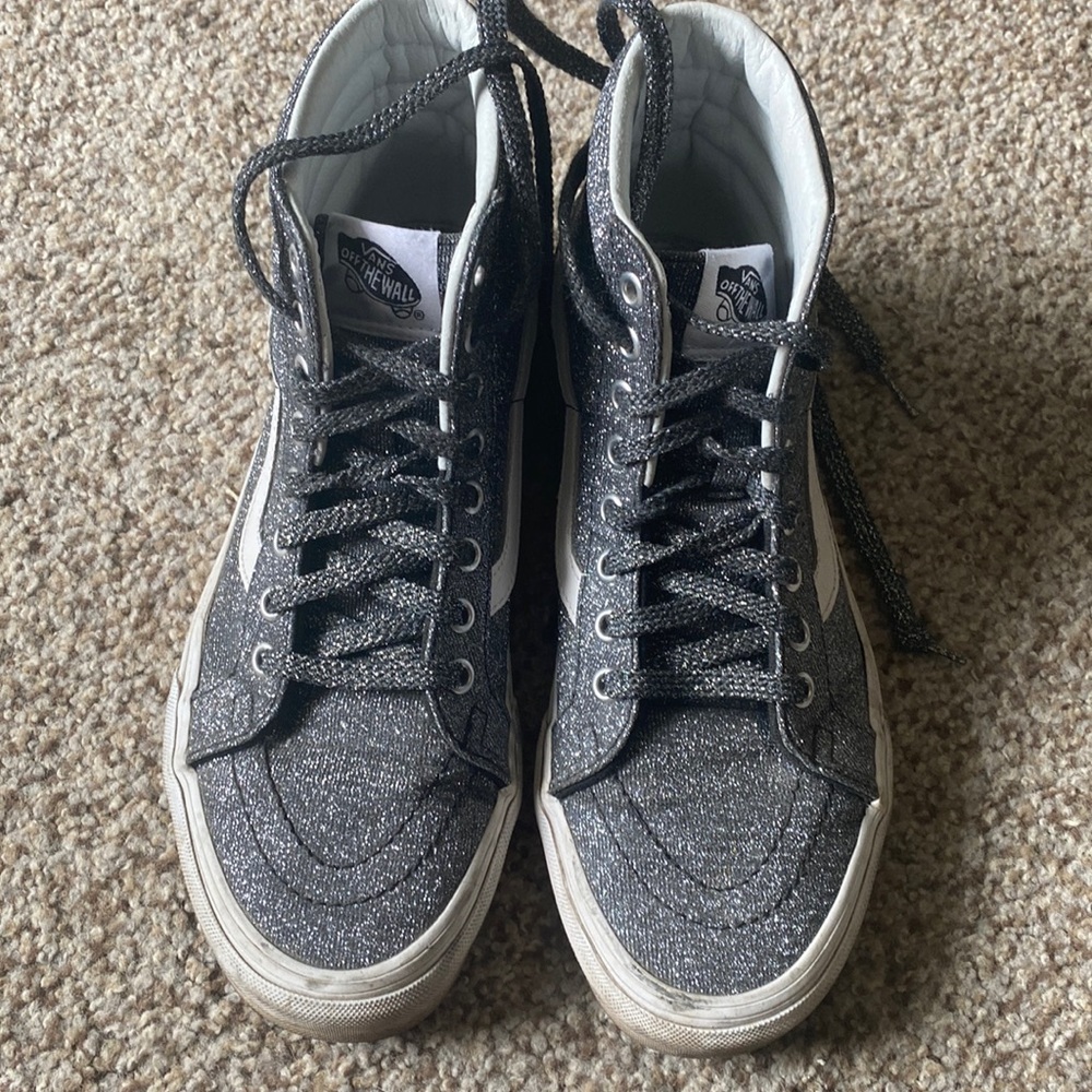 Glitter high top Vans (madewell collab)